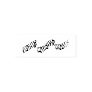 Automático Sello de autoenlace de notas de música