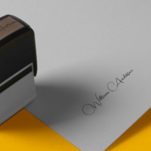 Automático Sello de autoenlace personalizado de firma del per