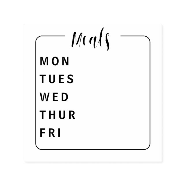 Automático Sello de autoentrada de Bullet Journal Meal Planne (Diseño)
