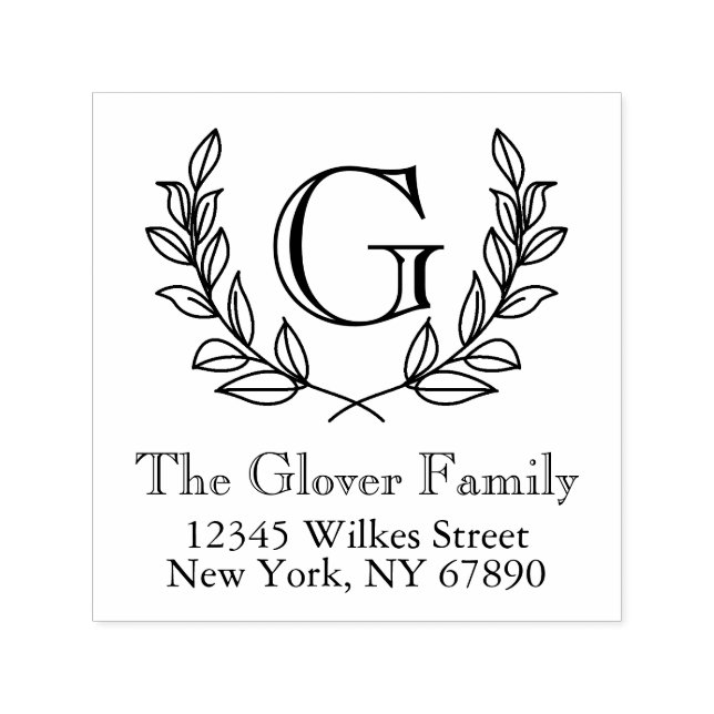 Automático Sello de autograbado de dirección de la familia de (Diseño)