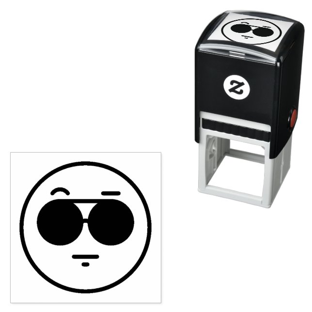 Automático Sello de autograbado de Guay Face Emoticon (In Situ)