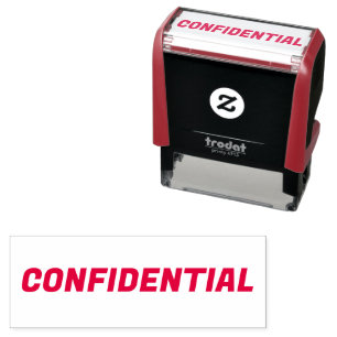 Automático Sello de autograbado de Personalizado confidencial
