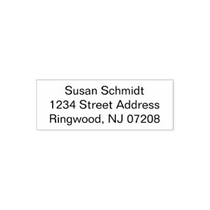 Automático Sello de autograbado de personalizado: hasta 3 lín