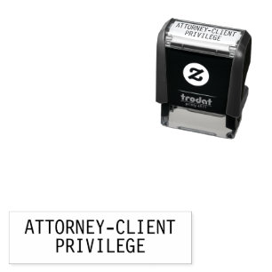 Automático Sello de autoidentificación de cliente de abogados