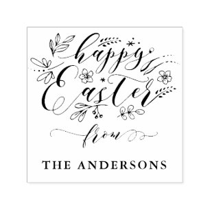 Automático Sello de autoinhumación de Semana Santa Feliz y pe