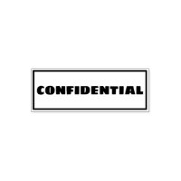 Sello de autotinta confidencial