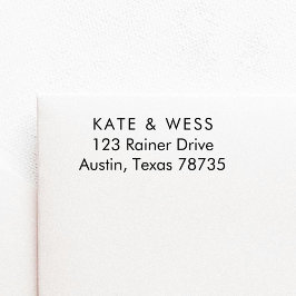 Automático Sello de autotinta de dirección de negocio