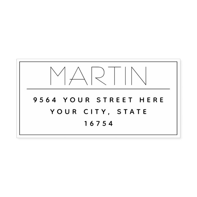 Automático Sello de autotinta de dirección de retorno persona (Diseño)