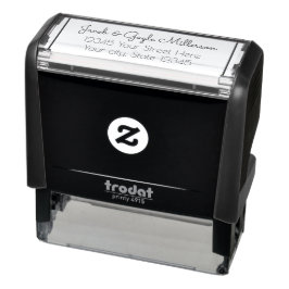 Automático Sello de autotinta de dirección de retorno persona