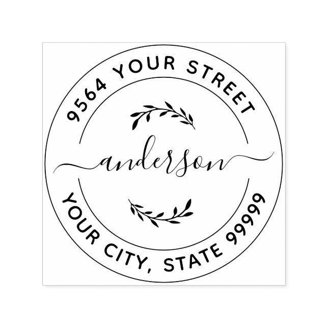 Automático Sello de autotinta de dirección de retorno persona (Diseño)