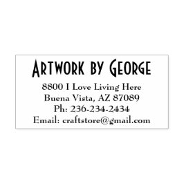 Automático Sello de autotinta de dirección personalizada