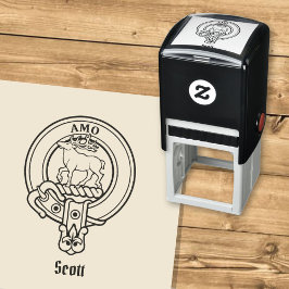 Automático Sello de autotinta del clan Scott Escudo
