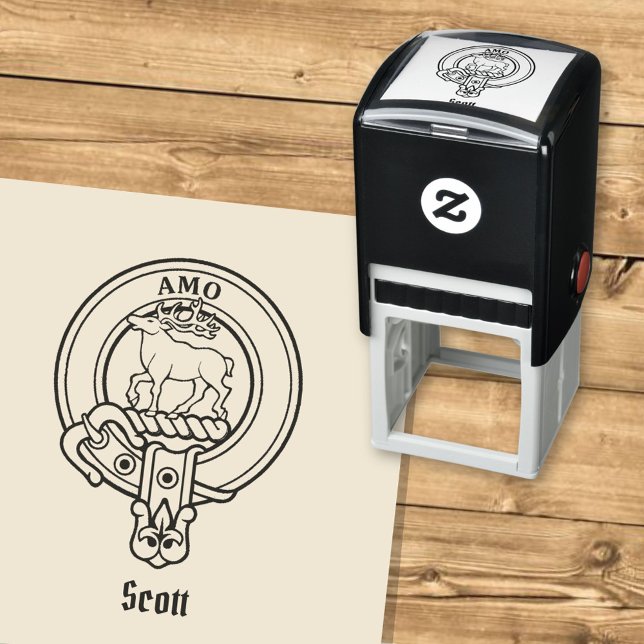 Automático Sello de autotinta del clan Scott Escudo (Subido por el creador)