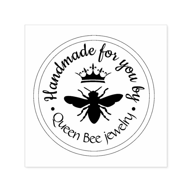 Automático sello de autotinta del logo de la abeja reina (Diseño)