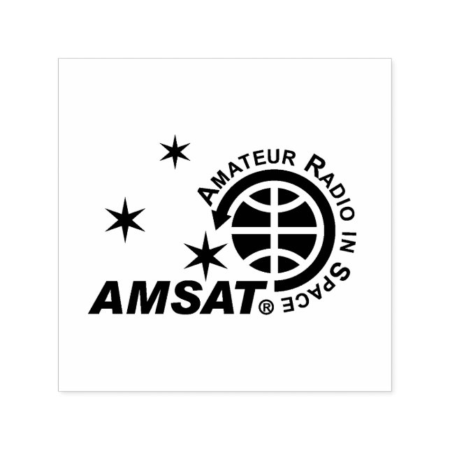 Automático Sello de autotinta del logotipo de AMSAT (Diseño)