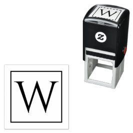 Automático Sello de autotinta único con su monograma