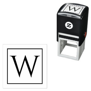Automático Sello de autotinta único con su monograma