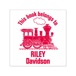 Automático Sello de biblioteca de nombres de niños de trenes 