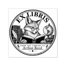Sello de biblioteca personalizado de Ex Libris con
