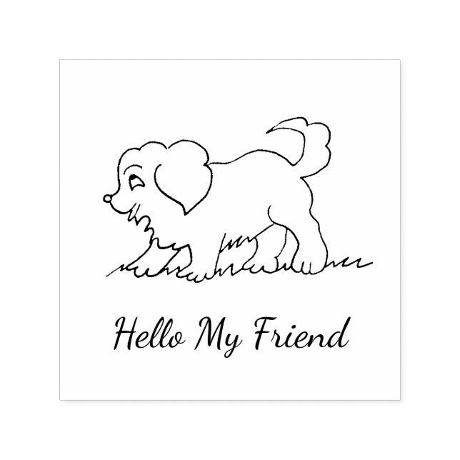 Automático Sello de cachorro para amigo (Diseño)
