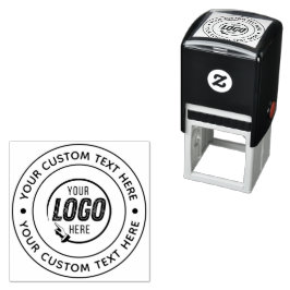 Automático Sello de caucho con tinta propia del logotipo de s