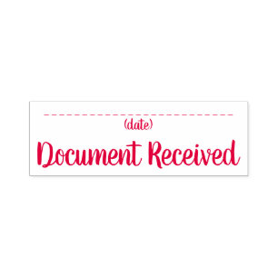 Automático Sello de caucho "Documento recibido"