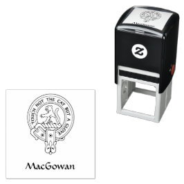 Automático Sello de caucho Escudo Clan MacGowan
