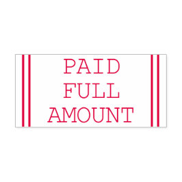 Automático Sello de caucho "PAGADO COMPLETO"