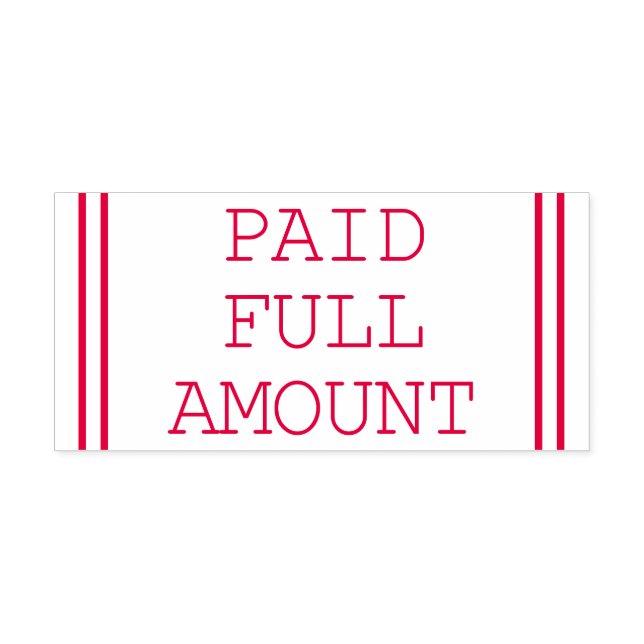 Automático Sello de caucho "PAGADO COMPLETO" (Diseño)