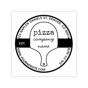 Automático Sello de caucho para el restaurante Pizza
