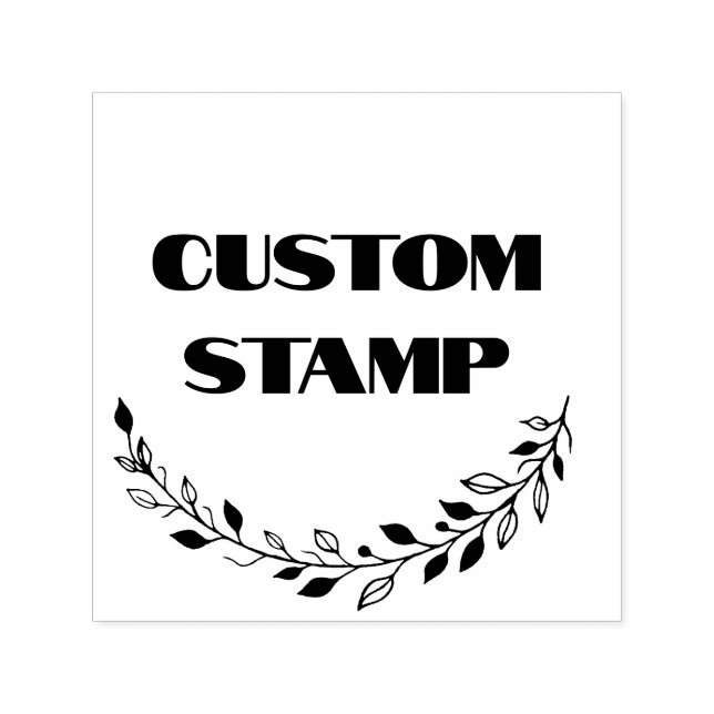 Automático sello de caucho personalizado, sello de logotipo,  (Diseño)