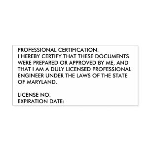 Automático Sello de certificación de ingeniero profesional de