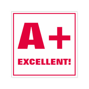 Automático Sello de clasificación del profesor: ¡A+, EXCELE