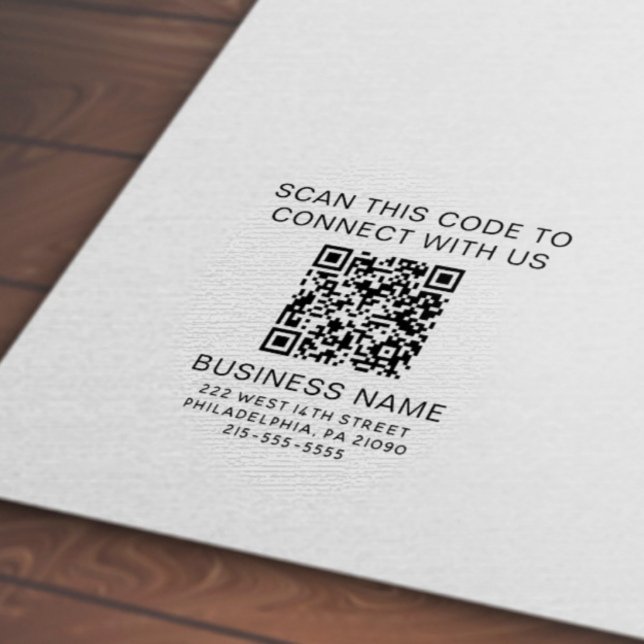 Automático Sello de código QR de autoentintado para negocios  (Subido por el creador)