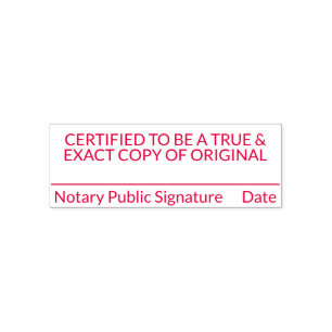 Automático Sello de copia certificada por notario