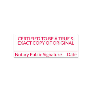 Automático Sello de copia certificada por notario