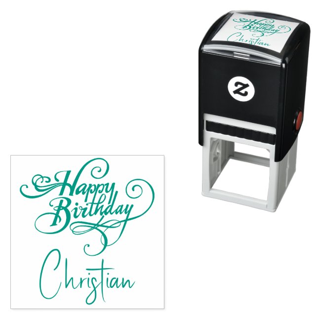 Automático Sello de Cumpleaños Feliz Personalizado con Entint (In Situ)