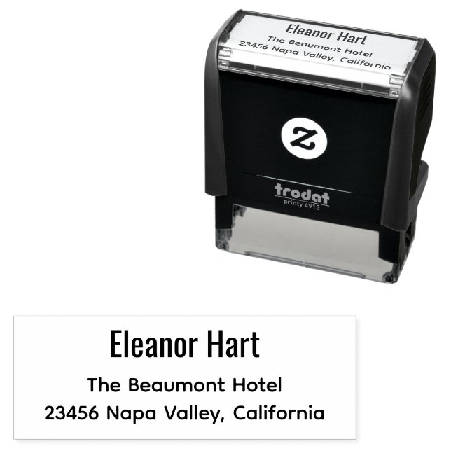 Automático Sello de devolución de dirección Simple Modern con (In Situ)