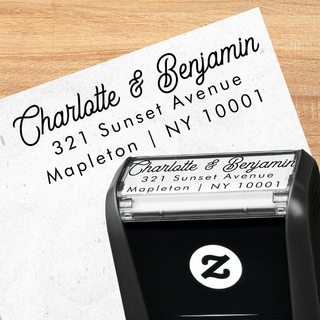 Automático Sello de dirección autoinculcante de escritura ele (Subido por el creador)