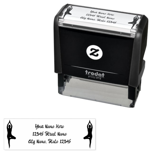 Automático Sello de dirección con tinta propia de silueta de  (In Situ)