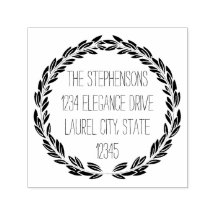 Sello de dirección de círculo o Boda de corona mur