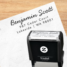 Automático Sello de dirección de correo moderno con tinta inc
