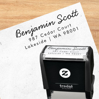 Automático Sello de dirección de correo moderno con tinta inc