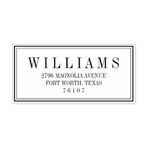 Automático Sello de dirección de devolución de bloque moder