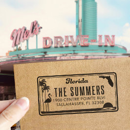 Automático Sello de dirección de devolución de la placa de la