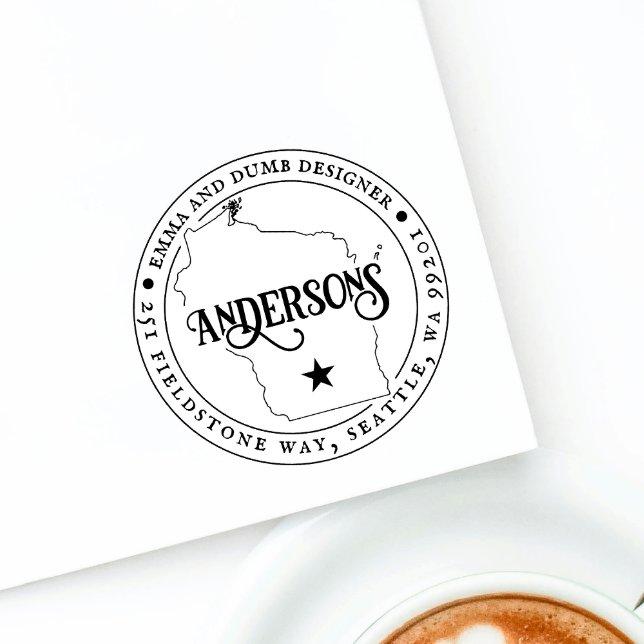 Automático Sello de dirección de devolución de Wisconsin Auto (Subido por el creador)