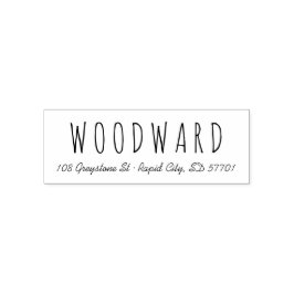 Automático Sello de dirección de devolución del guión de letr