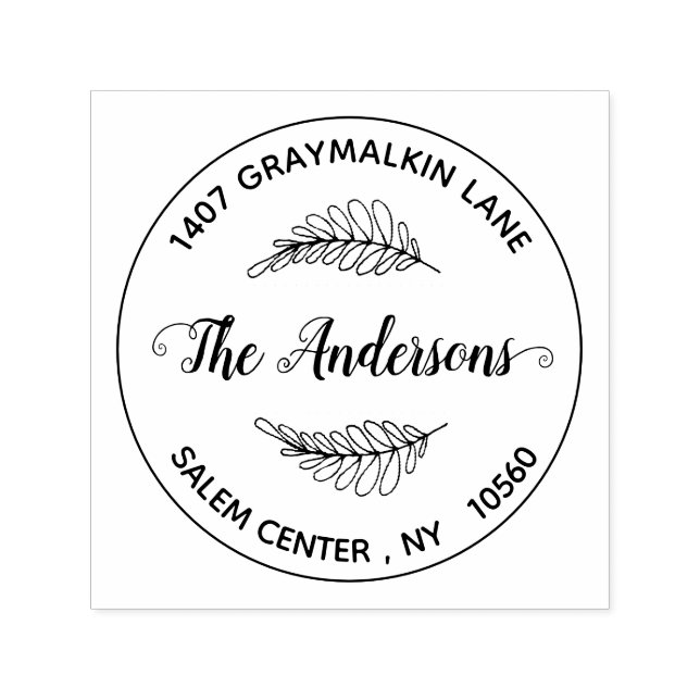 Automático Sello de dirección de devolución personalizada de  (Diseño)