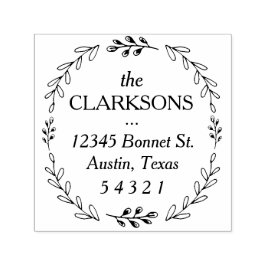 Automático Sello de dirección de Laurel Wreath