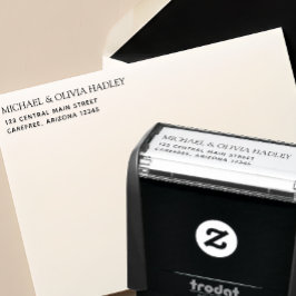 Automático Sello de dirección de regreso a casa para invitaci
